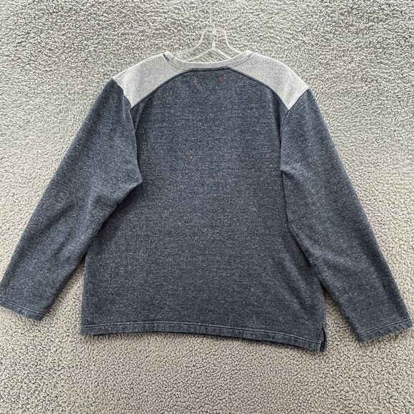 Tommy Bahama Sweatshirt Mens XL Blue Gray Colorblock Relaxed Logo Pullover - Picture 10 of 12
